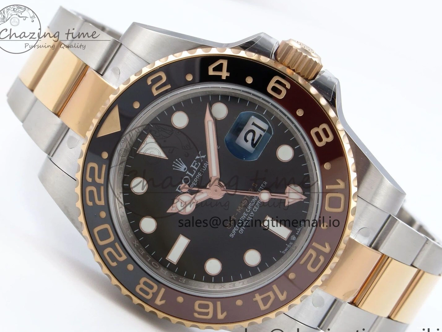 0410 StreetReady GMT-Master II 126711 CHNR Black Brown Ceramic 904L Steel EWE 1:1 Best Edition on Oyster Strap EWE3285 V 819